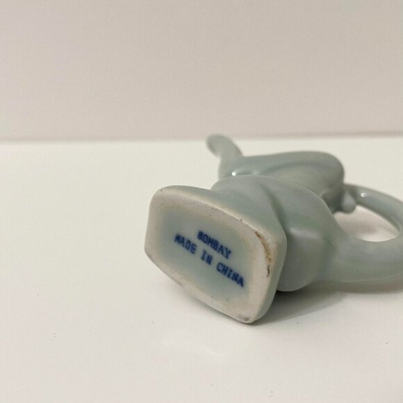 Vintage Bombay Company Miniature Celadon Monkey Teapot 3.5 Inch Tall - Picture 10 of 12